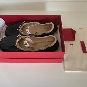 Valentino Rockstud Ballet Flats Espadrilles